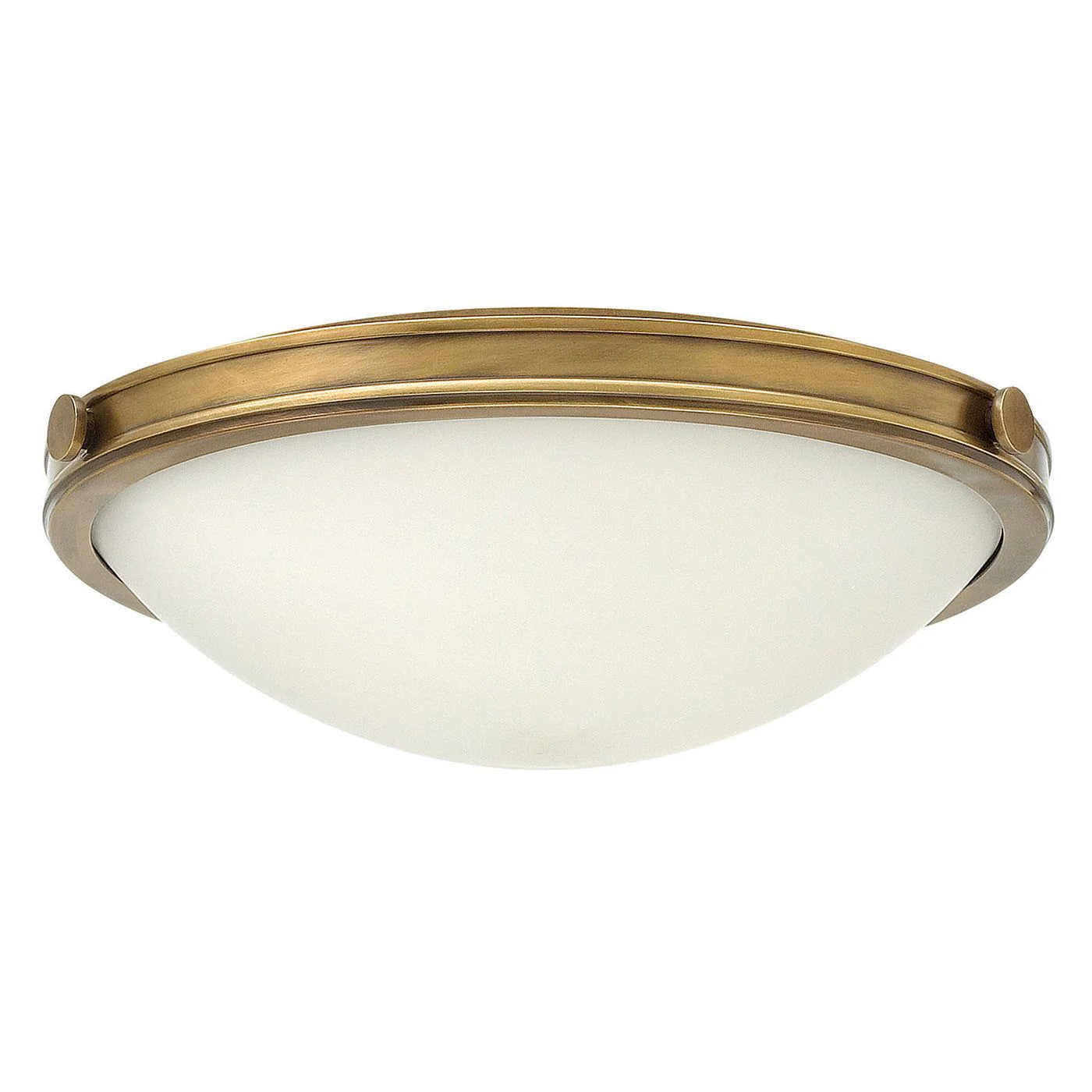 Collier 2/3L Flush Ceiling Light Small/Large - Heritage Brass & Black  Finish - Image 5
