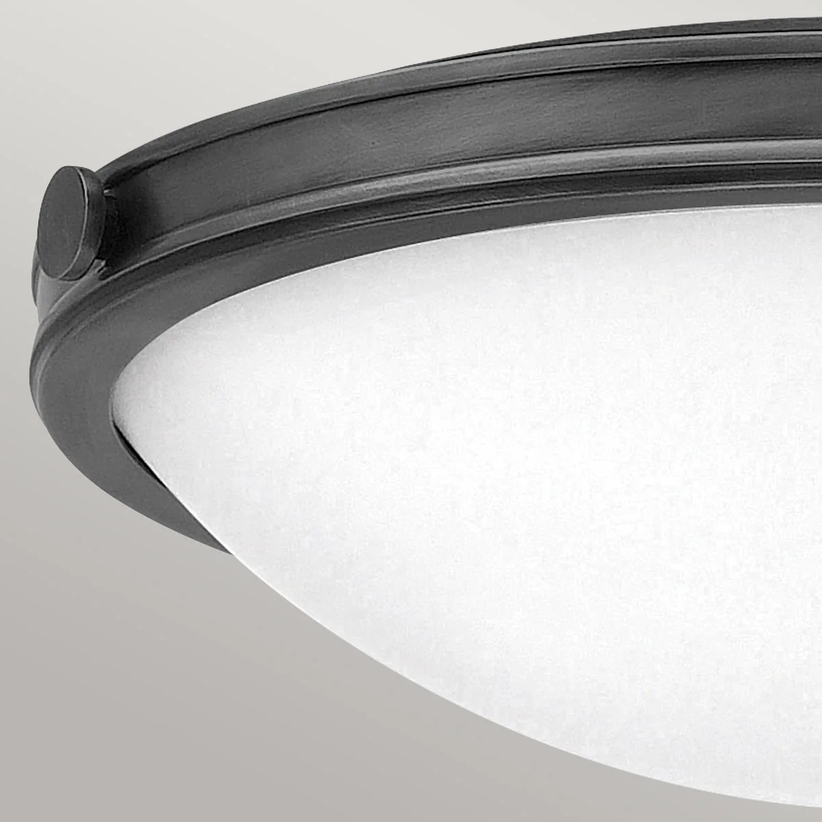 Collier 2/3L Flush Ceiling Light Small/Large - Heritage Brass & Black  Finish - Image 7