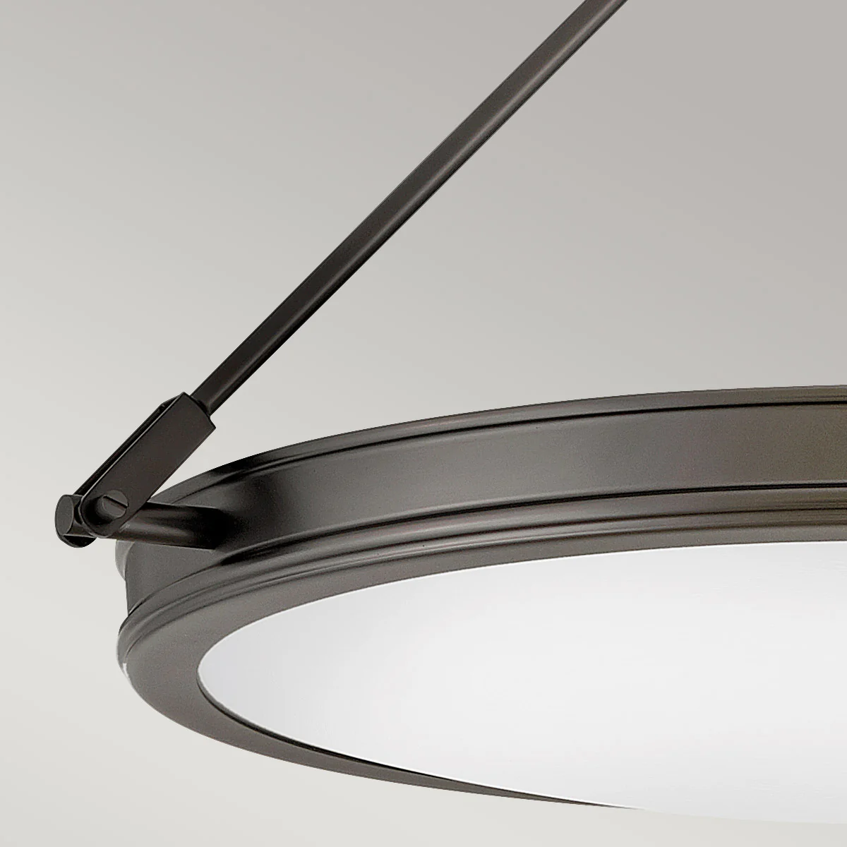 Collier 3/4Lt Semi Flush Ceiling Light - Heritage Brass/ Black  Finish - Image 7