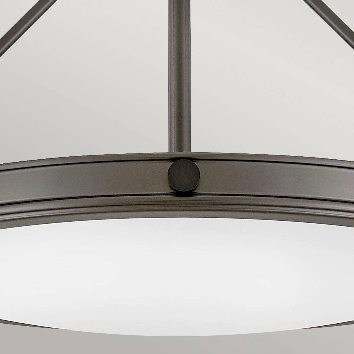 Collier 3/4Lt Semi Flush Ceiling Light - Heritage Brass/ Black  Finish - Image 9