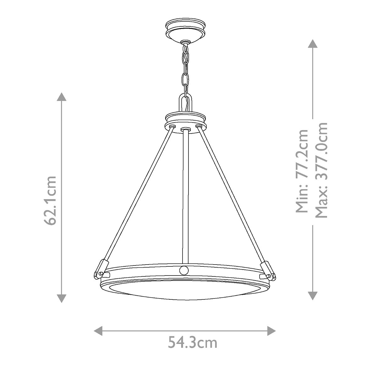 Collier 4 Light Pendant - Black Oxide/ Heritage Brass - Image 9