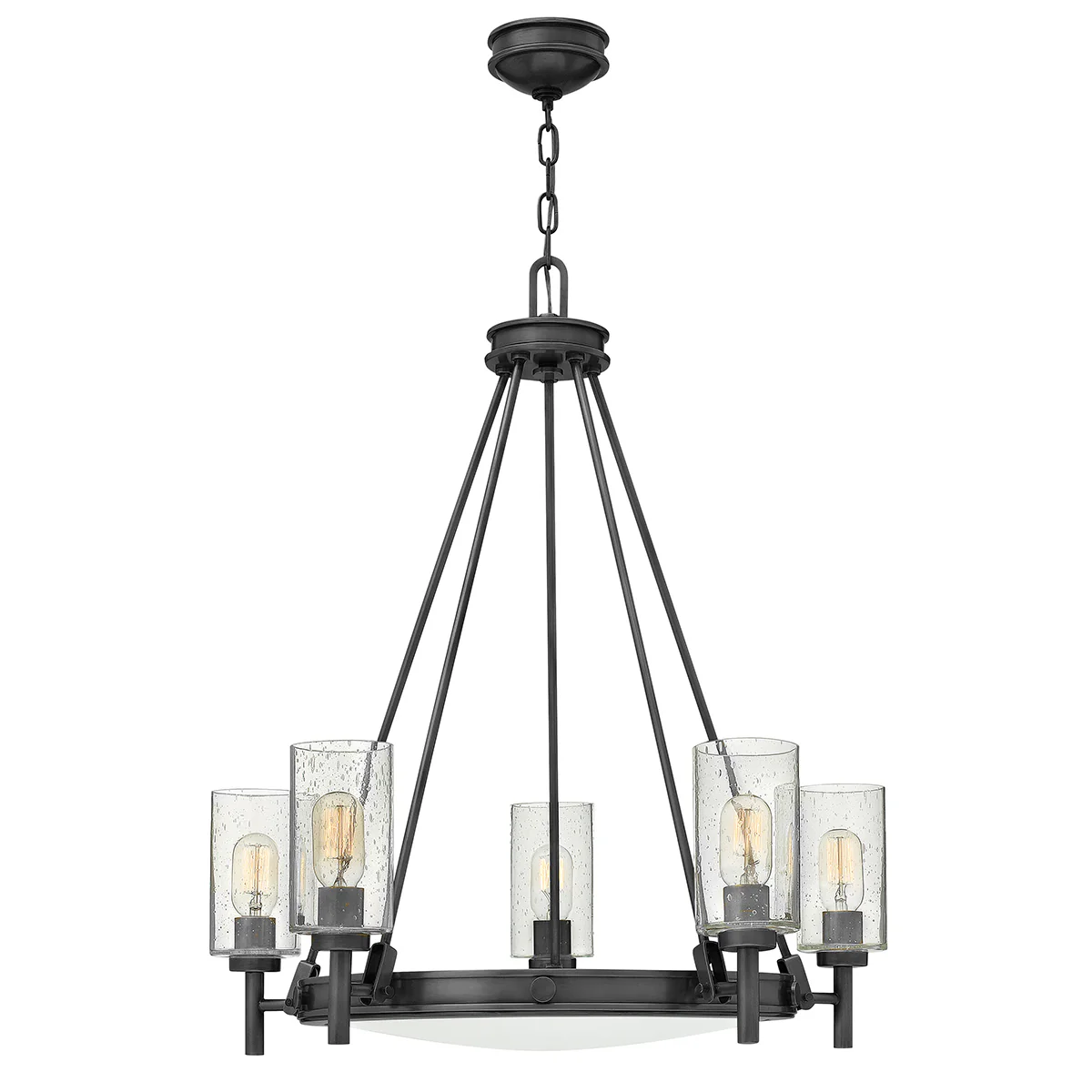 Collier 5lt Chandelier-  Black Oxide/ Heritage Brass - Image 2