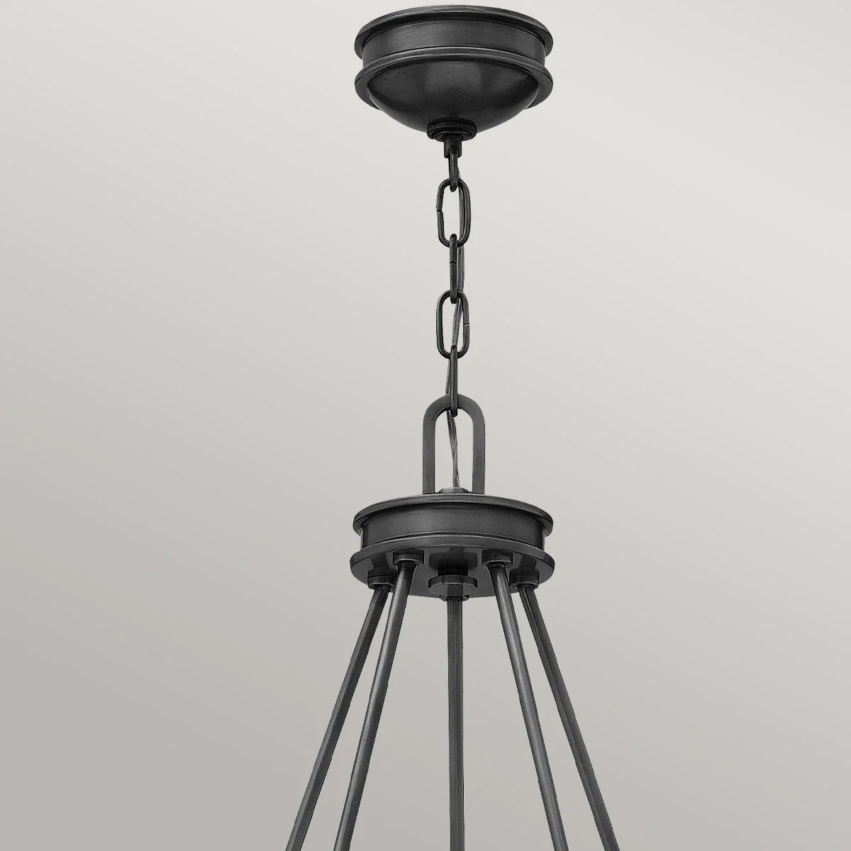 Collier 5lt Chandelier-  Black Oxide/ Heritage Brass - Image 5