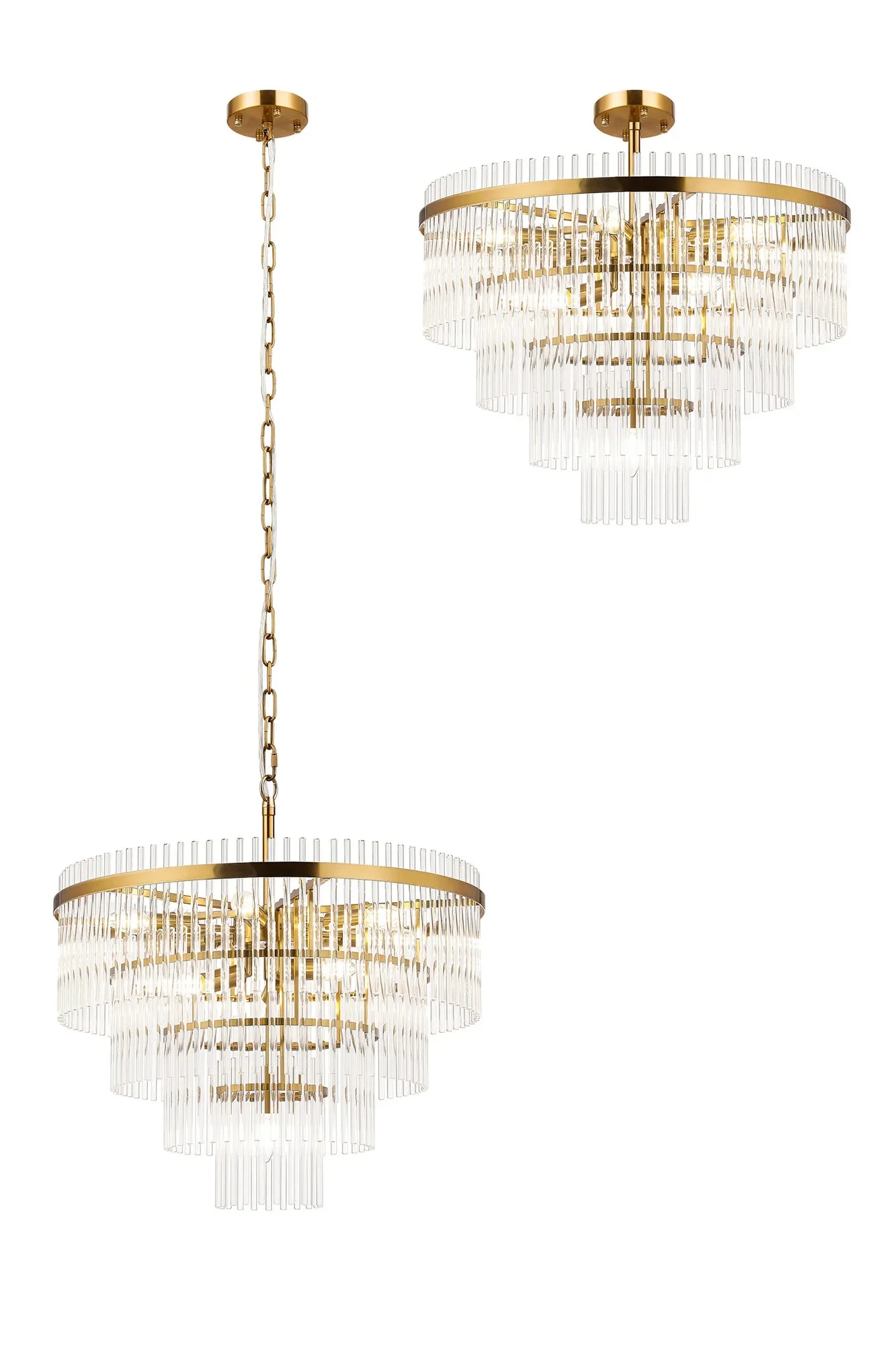 Colmer 10Lt Crystal Chandelier - Various Colours - Image 2