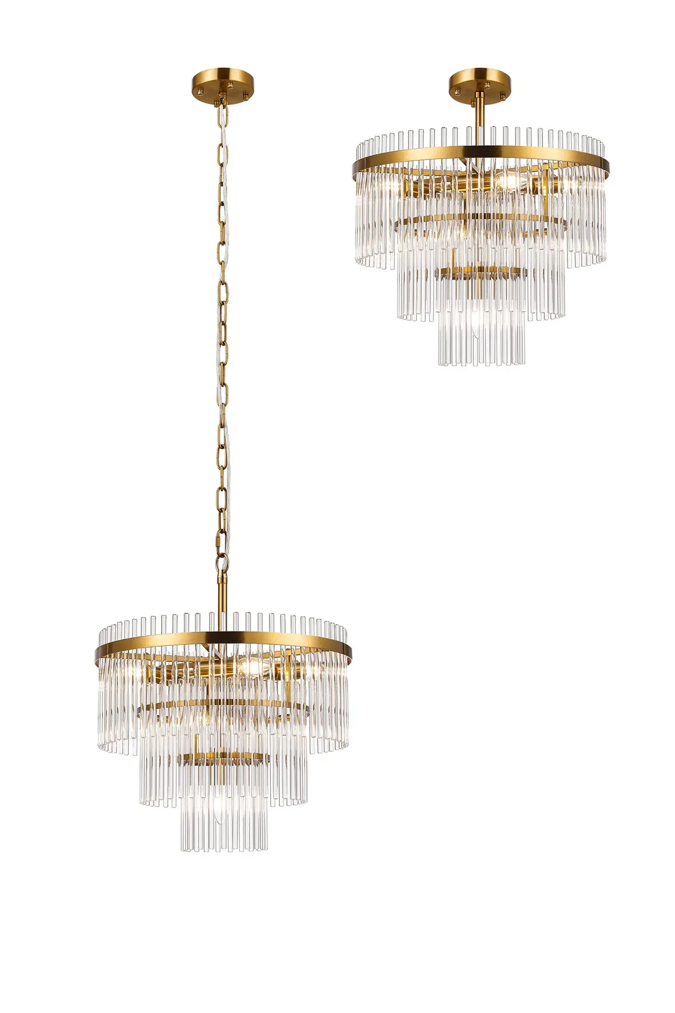 Colmer 4/7Lt Crystal Chandelier - Various Colours - Image 7