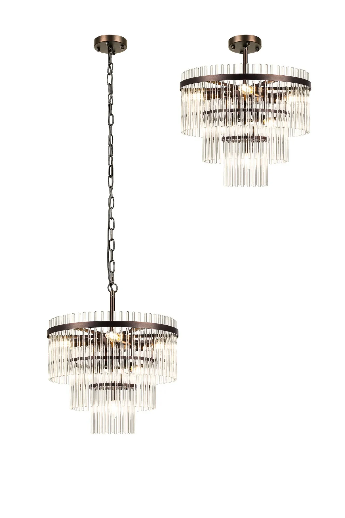 Colmer 4/7Lt Crystal Chandelier - Various Colours - Image 9