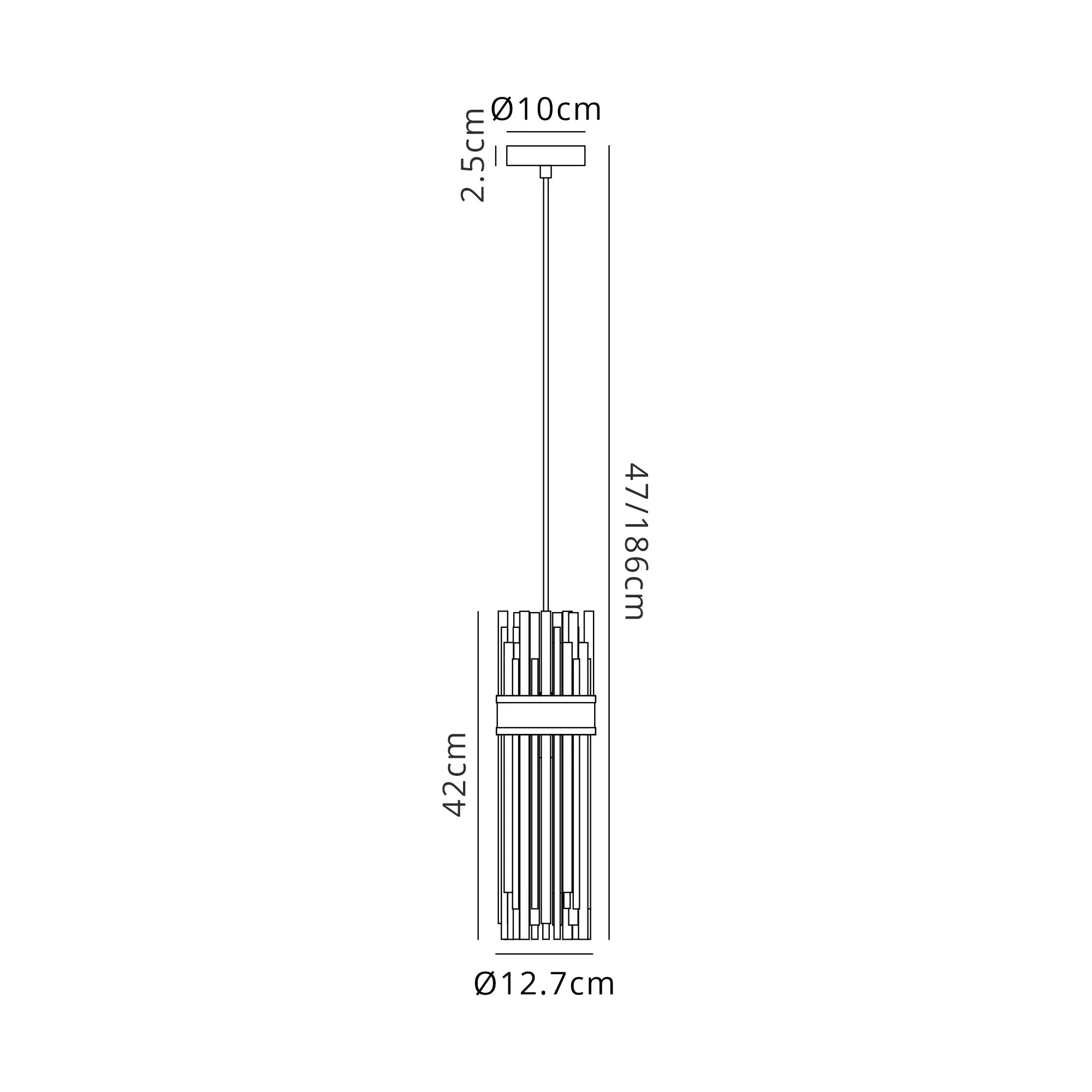 Colmer Bathroom Single Ceiling Light- Various Colours - Image 7
