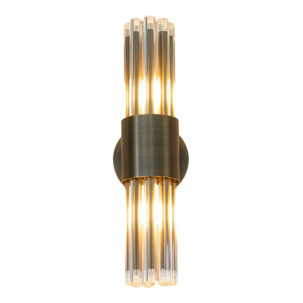 Colmar IP44 Bathroom Wall Lamp - Antique Brass - Image 3