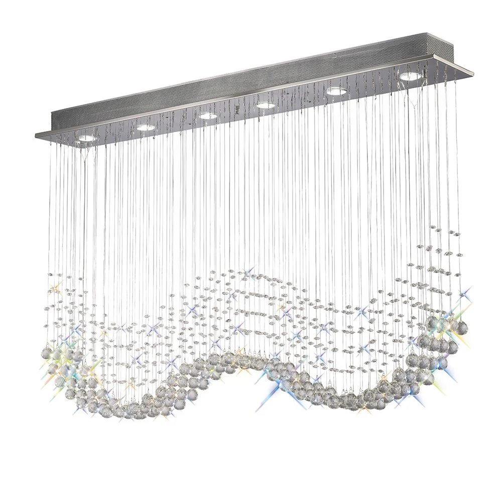Colorado 4Lt/6Lt Linear Pendant - Polished Chrome/French Gold - Image 11