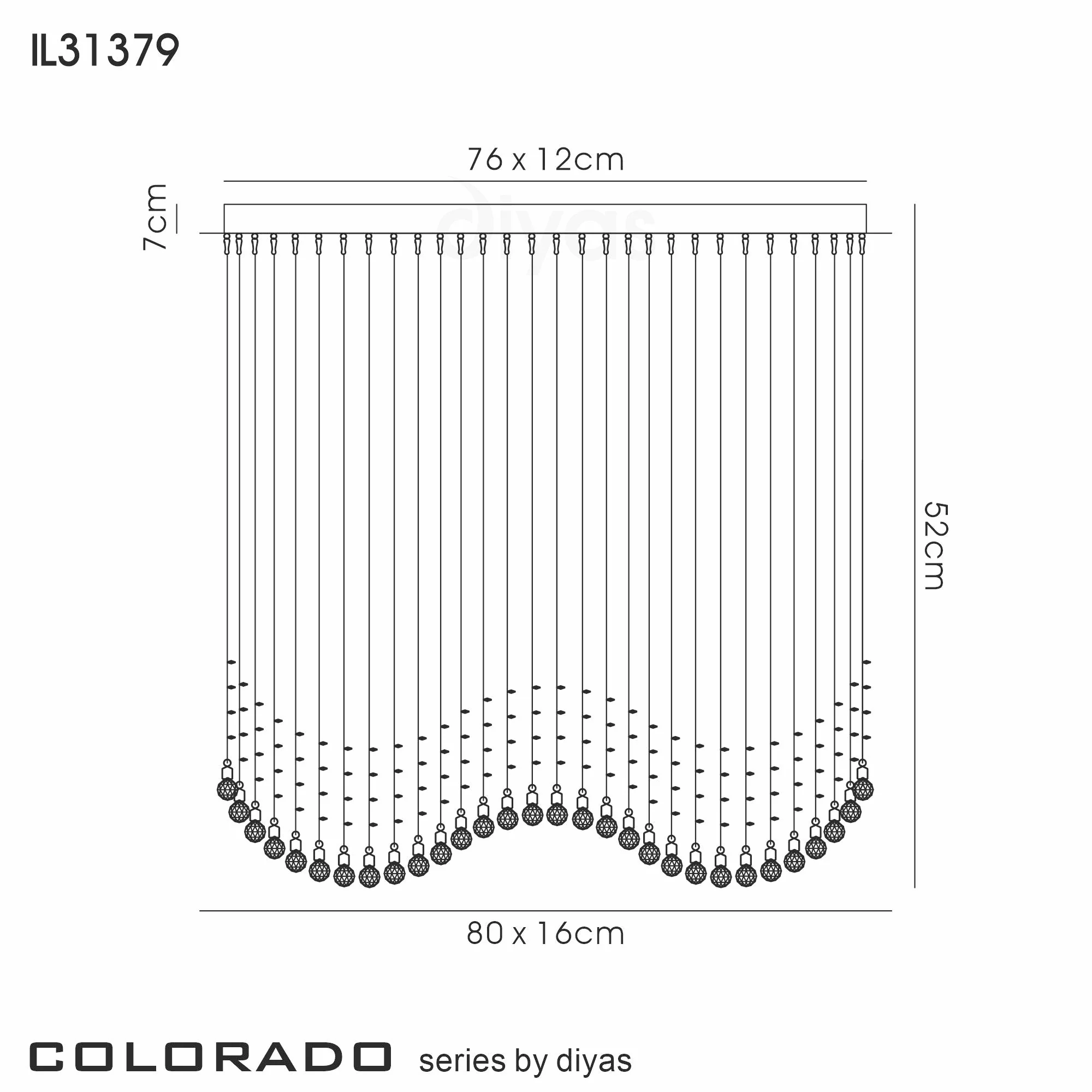 Colorado 4Lt/6Lt Linear Pendant - Polished Chrome/French Gold - Image 3