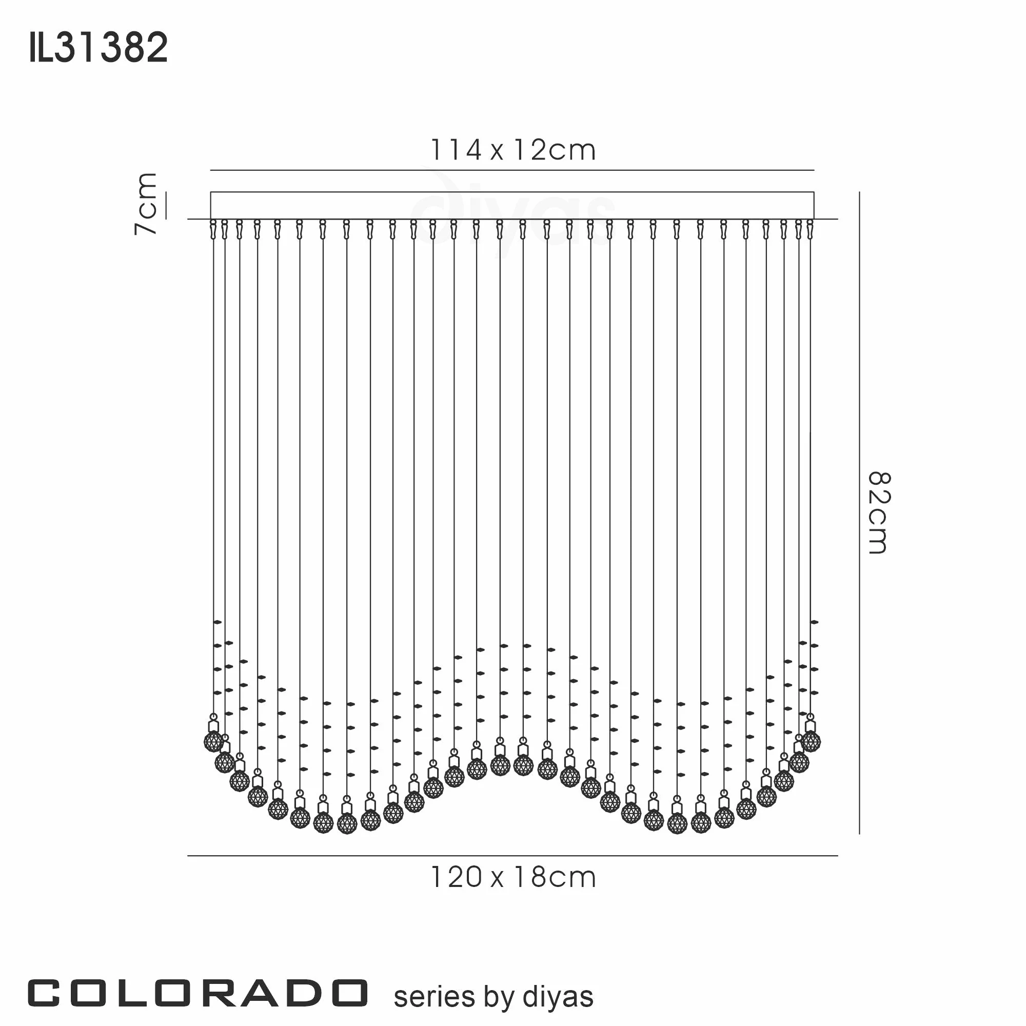 Colorado 4Lt/6Lt Linear Pendant - Polished Chrome/French Gold - Image 4