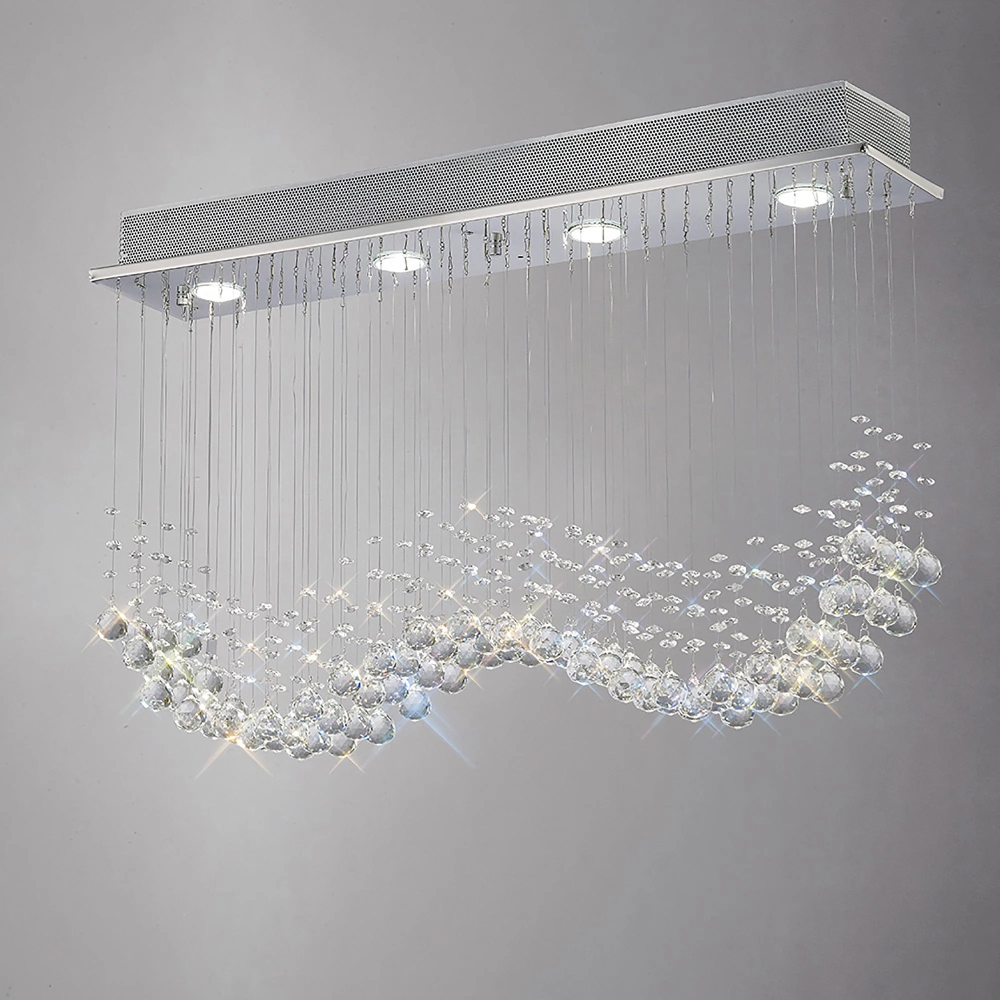 Colorado 4Lt/6Lt Linear Pendant - Polished Chrome/French Gold - Image 6