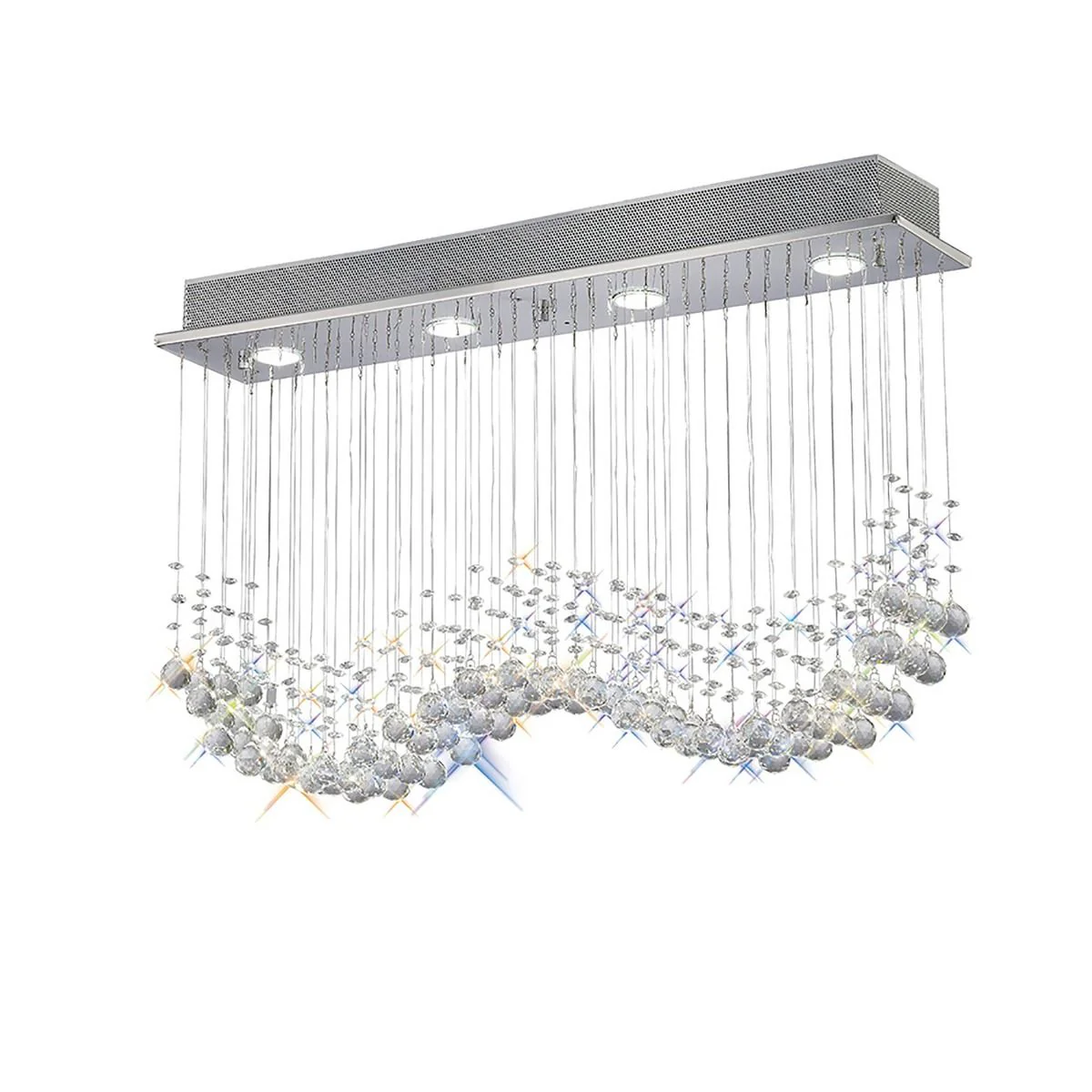 Colorado 4Lt/6Lt Linear Pendant - Polished Chrome/French Gold - Image 9