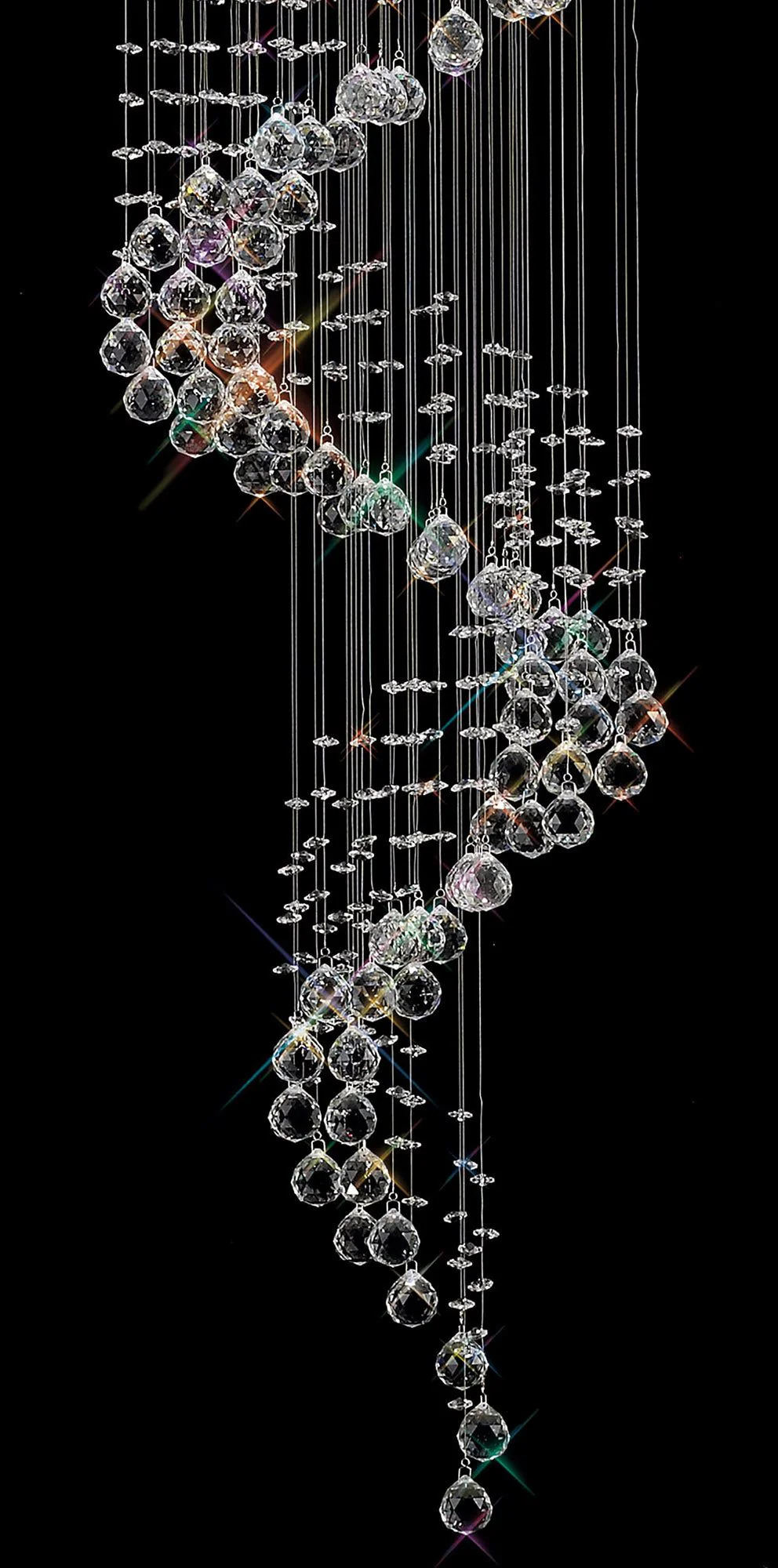 Colorado 9/12/24Lt Crystal Ceiling Light - Polished Chrome & Crystal Finish IP20 - Image 2