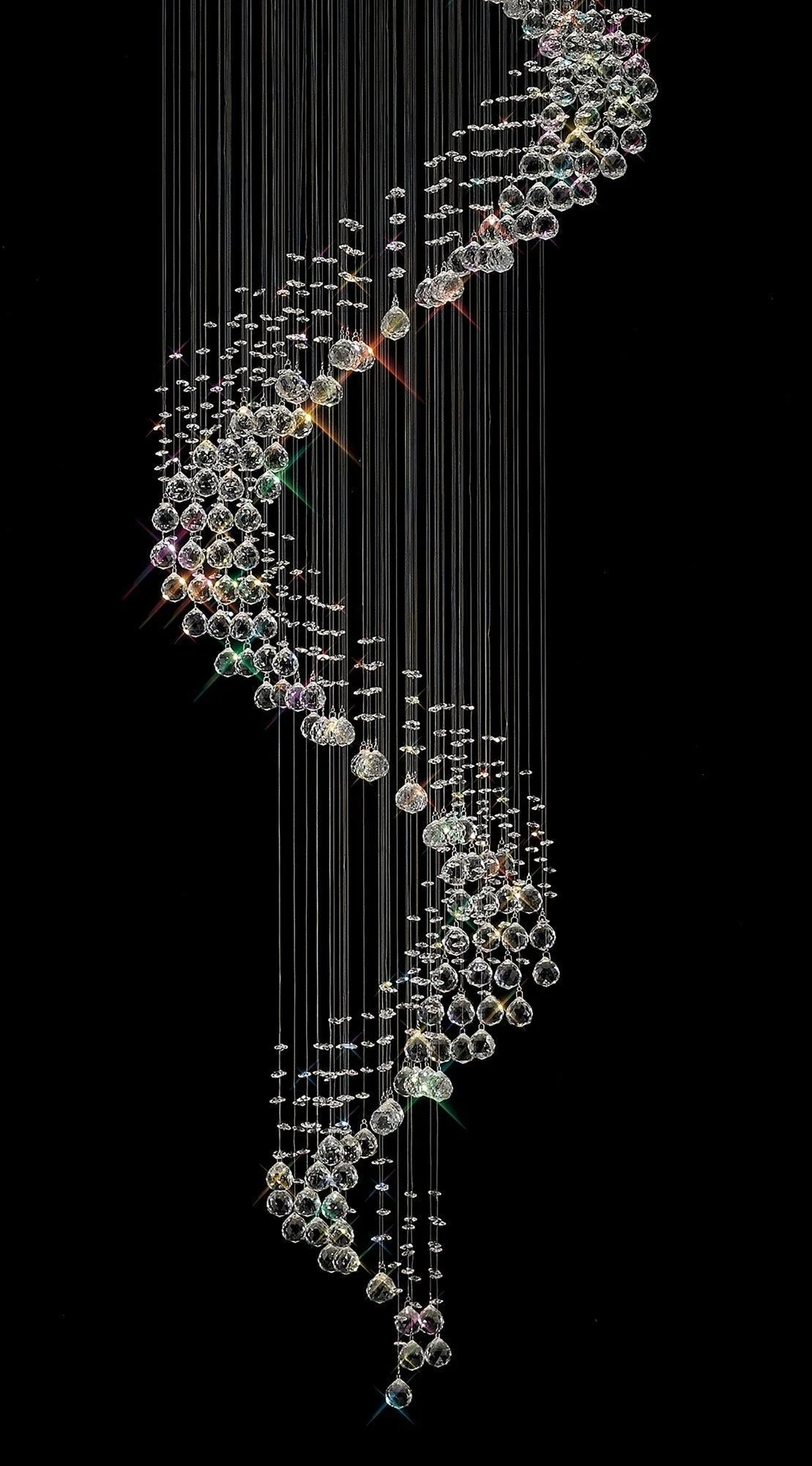 Colorado 9/12/24Lt Crystal Ceiling Light - Polished Chrome & Crystal Finish IP20 - Image 3