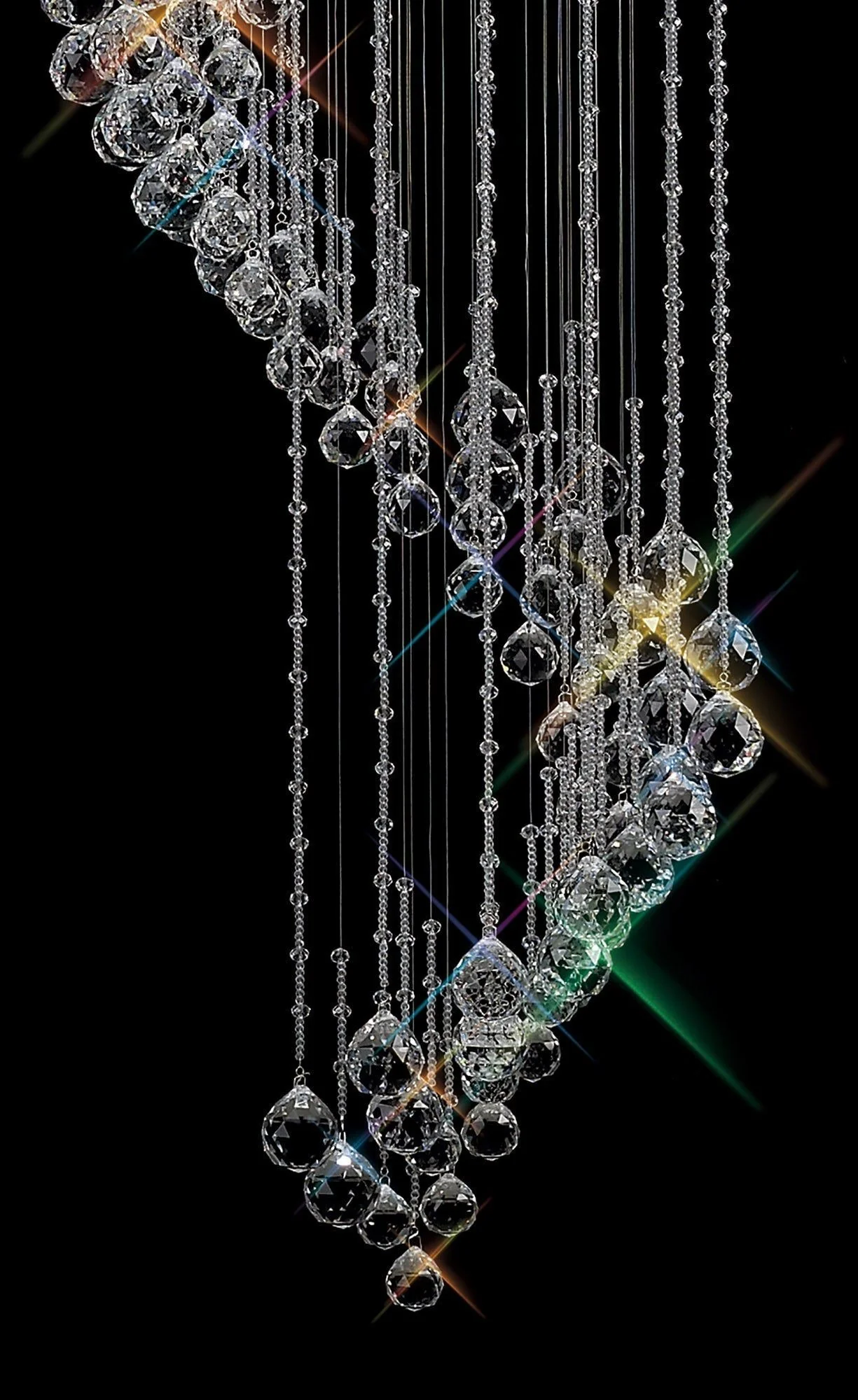 Colorado 9/12/24Lt Crystal Ceiling Light - Polished Chrome & Crystal Finish IP20 - Image 6