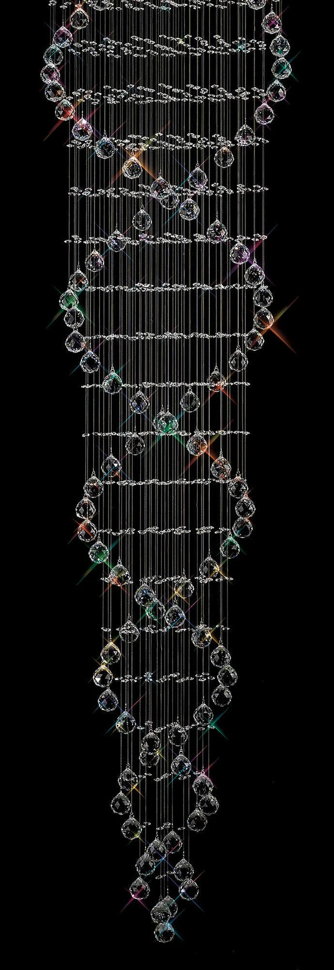 Colorado Medium/Large Crystal Ceiling Light - Polished Chrome & Crystal Finish IP20 - Image 2