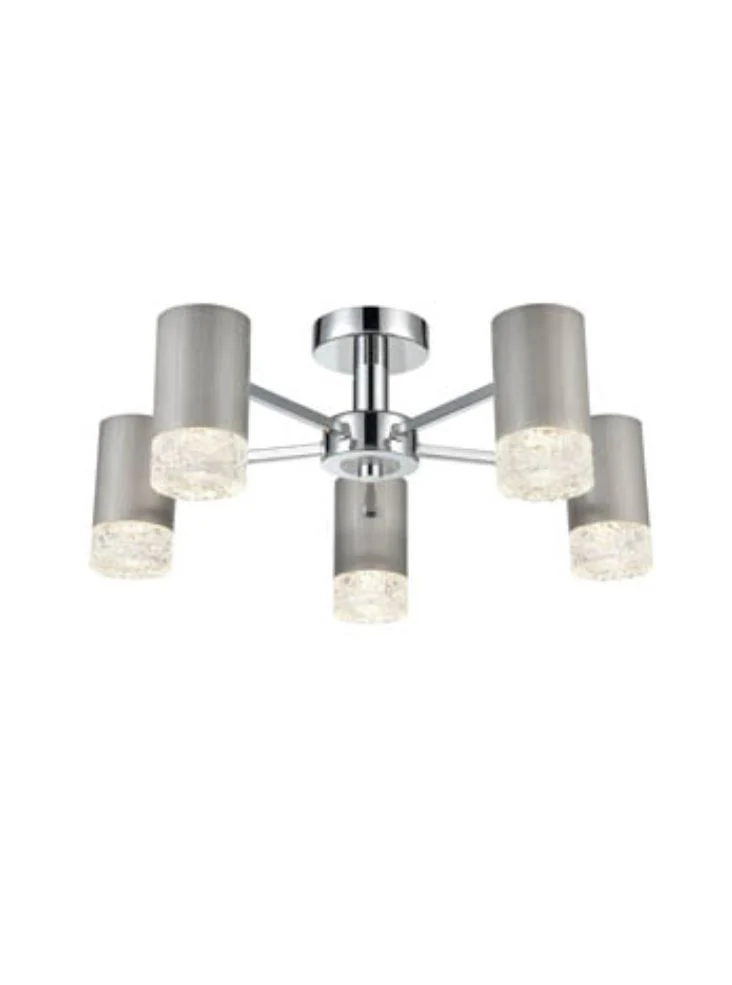 Colt 3Lt/5Lt Semi-Flush Fitting Satin Gold/Satin Nickel - Image 3