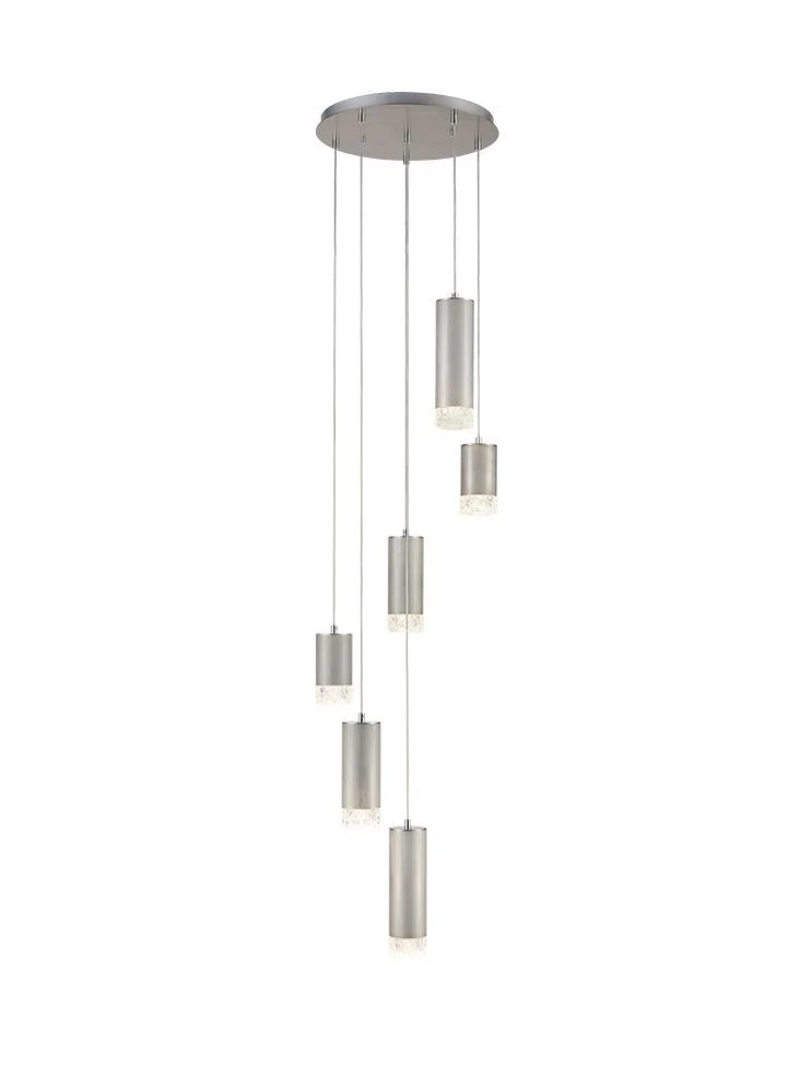 Colt 6/9/18Lt Cluster Ceiling Light - Brushed Satin Gold/Satin Nickel Finish - Image 6