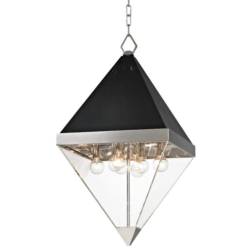 Coltrane 4/8Lt Lantern - Brass/Nickel - Image 3