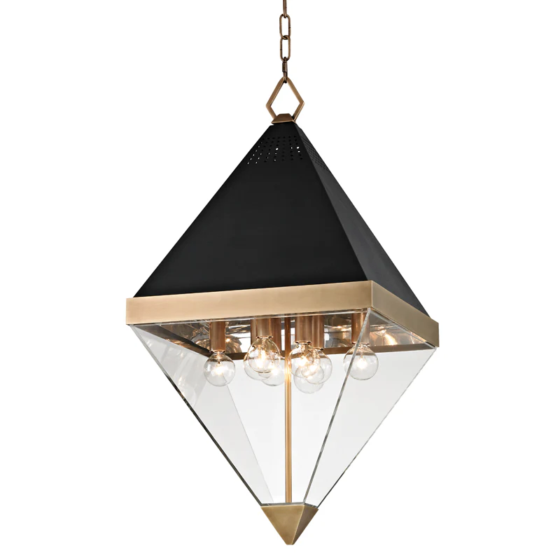 Coltrane 4/8Lt Lantern - Brass/Nickel - Image 5