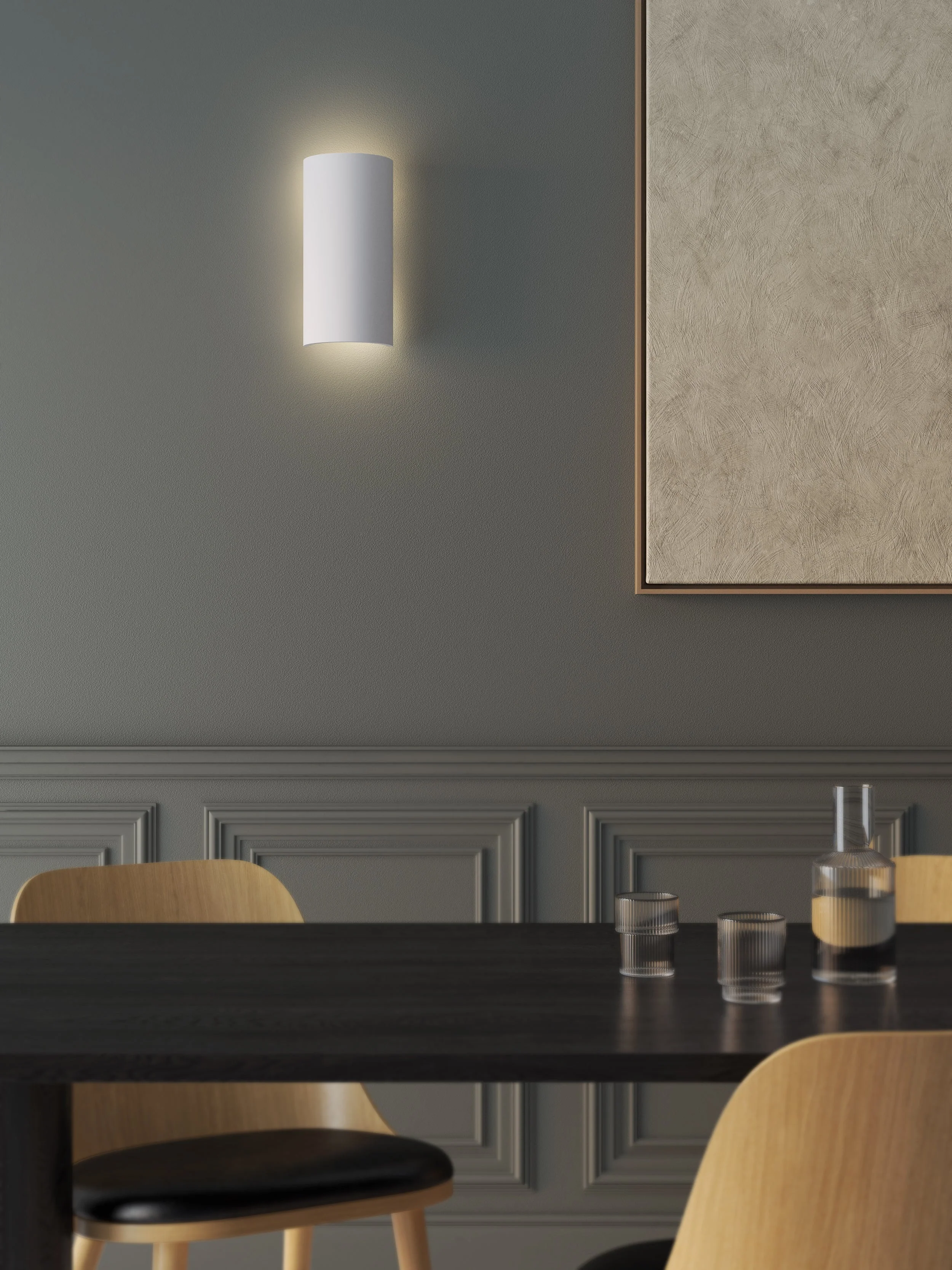 Comino 145 Indoor Wall Light in Plaster E27 IP20 - Image 2