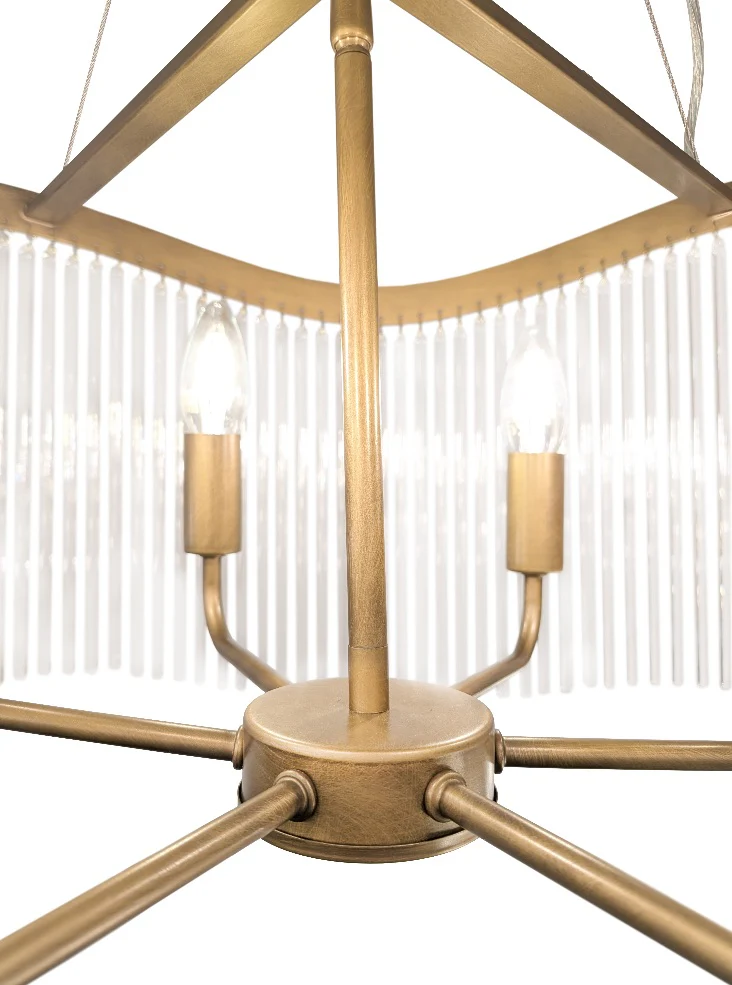 Comox 3/6lt Pendant In Aged Brass - Image 4