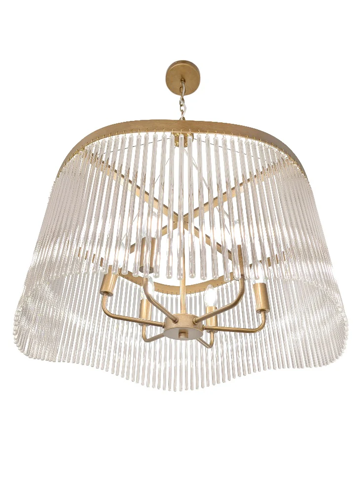 Comox 3/6lt Pendant In Aged Brass - Image 5