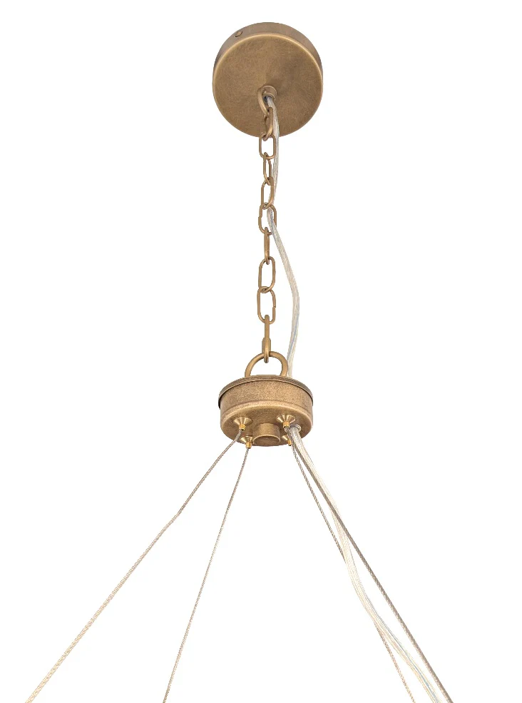 Comox 3/6lt Pendant In Aged Brass - Image 7