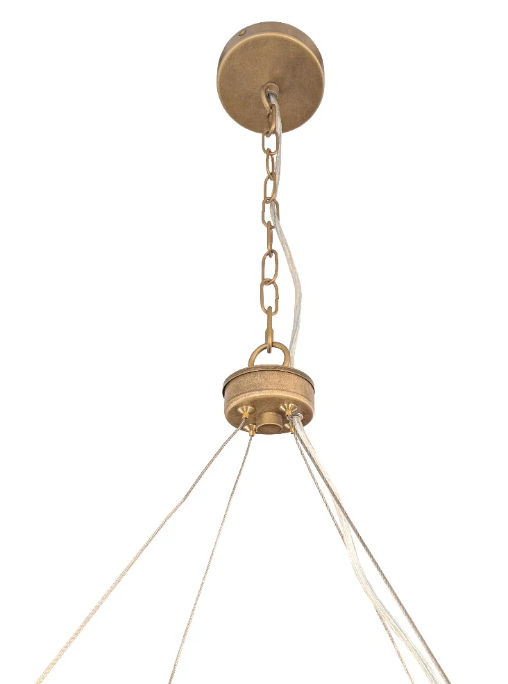 Comox 3/6lt Pendant In Aged Brass - Image 9