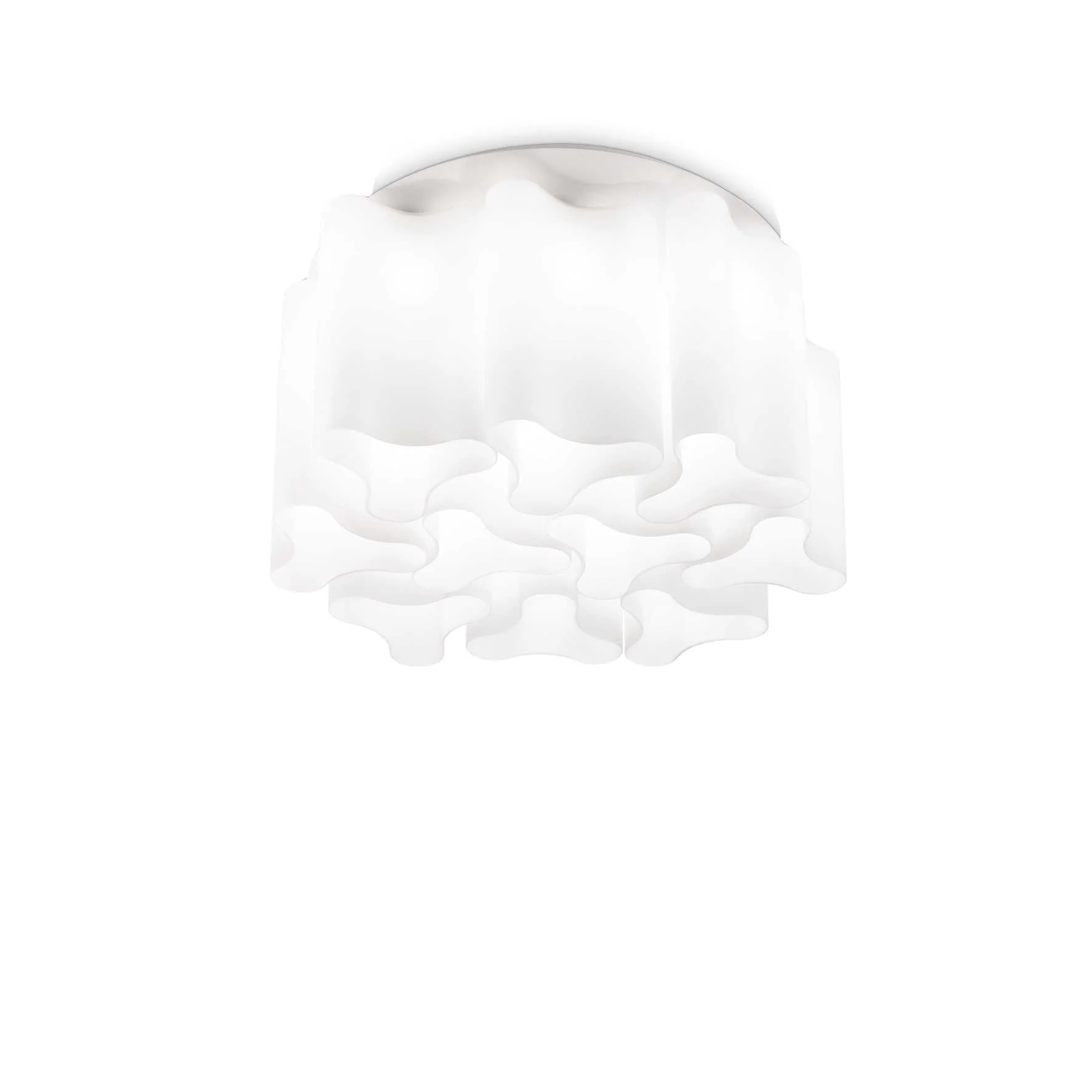 Compo Flush Ceiling Light 6/10Lt - White Finish - Image 2