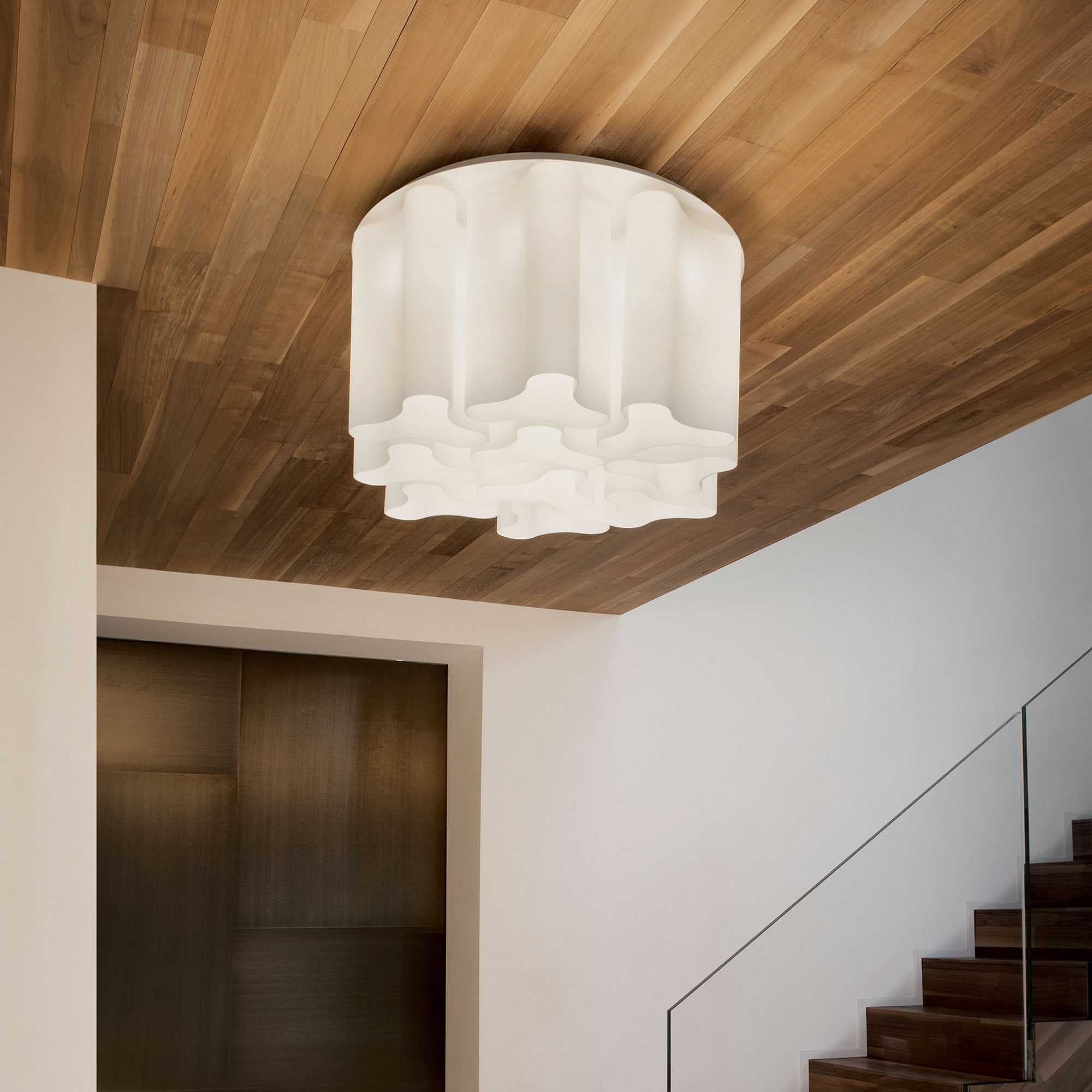 Compo Flush Ceiling Light 6/10Lt - White Finish - Image 3