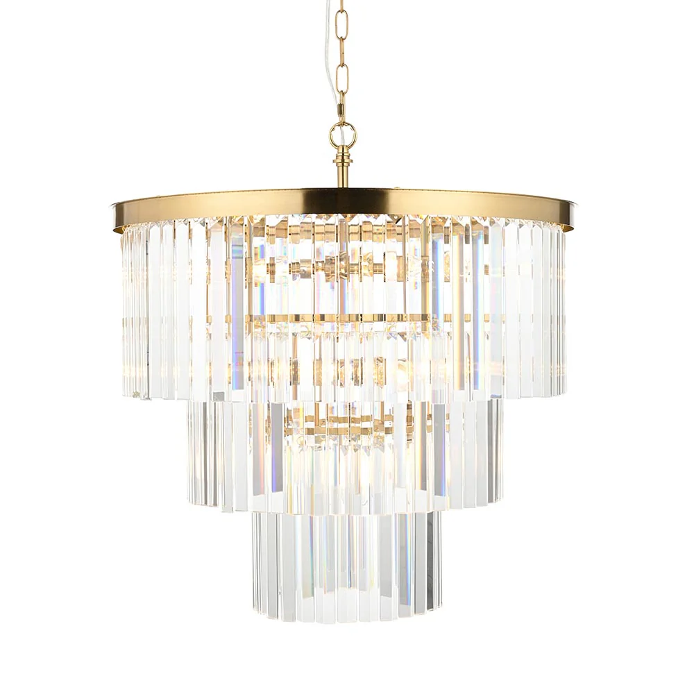 Calella 7Lt Ceiling Light - Brushed Brass Finish - Image 2