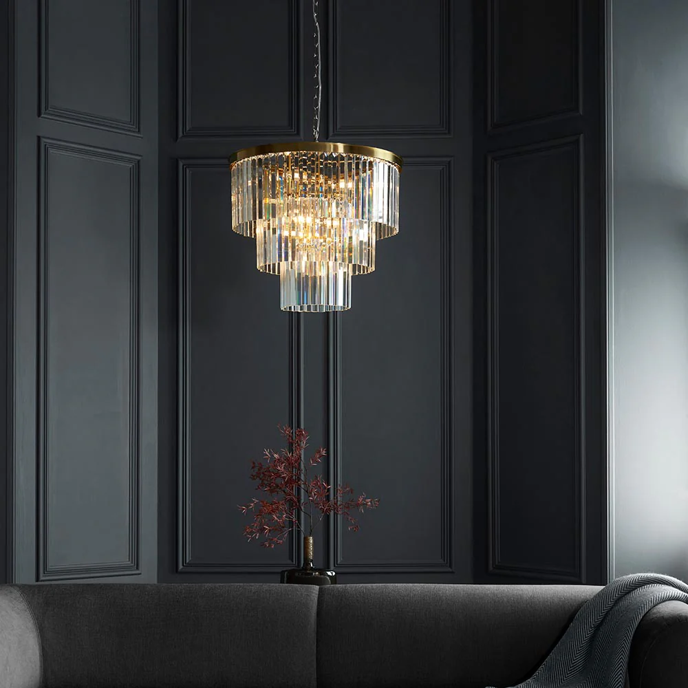 Calella 7Lt Ceiling Light - Brushed Brass Finish - Image 3