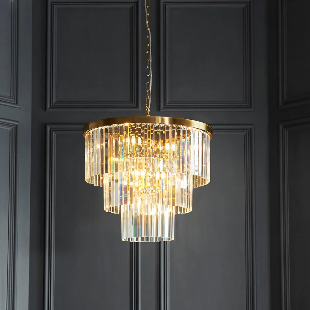 Calella 7Lt Ceiling Light - Brushed Brass Finish - Image 4