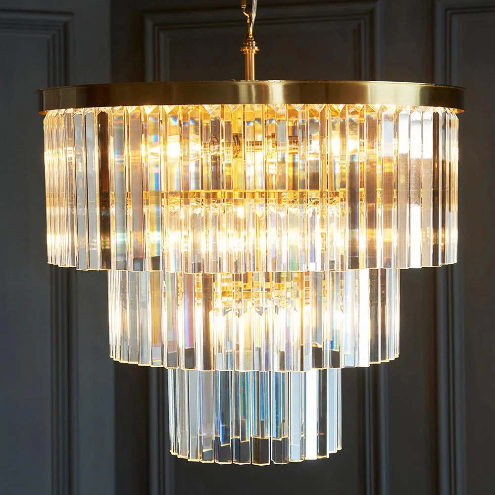 Calella 7Lt Ceiling Light - Brushed Brass Finish - Image 5