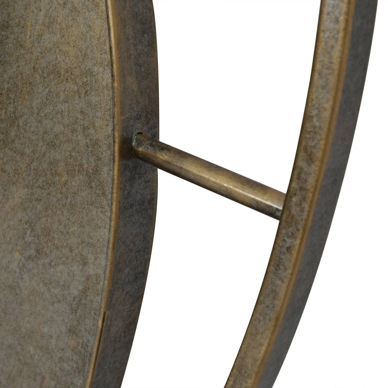 Concentric Circles Iron Mirror Aged Gold - Image 4