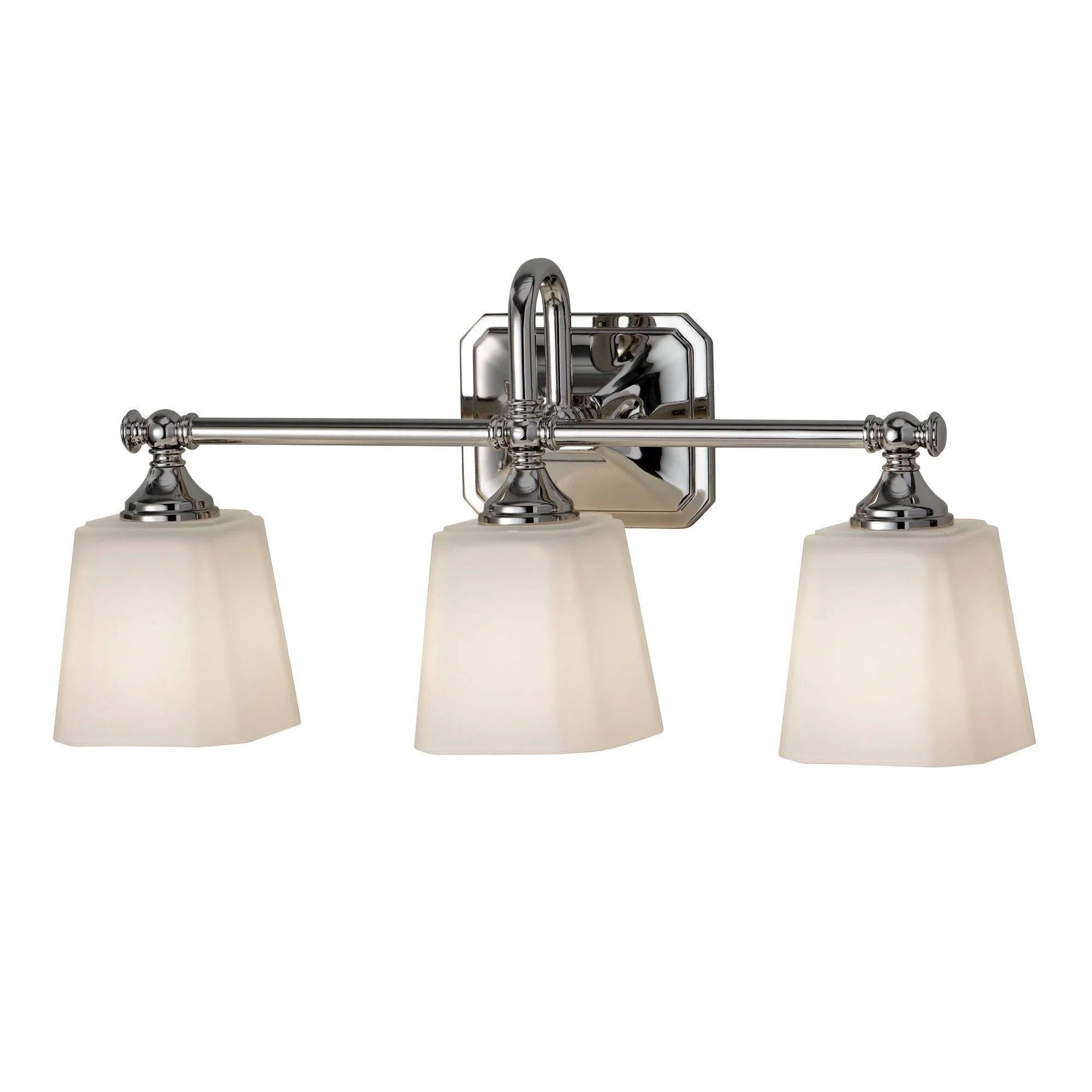 Concord 3/4 Light Above Mirror Light IP44 - Polished Chrome - Image 2
