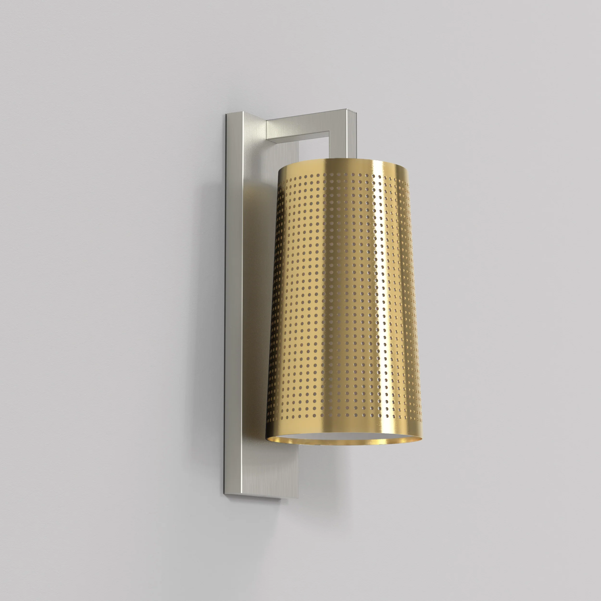 Cone 195 Shade- White/ Natural Brass - Image 13