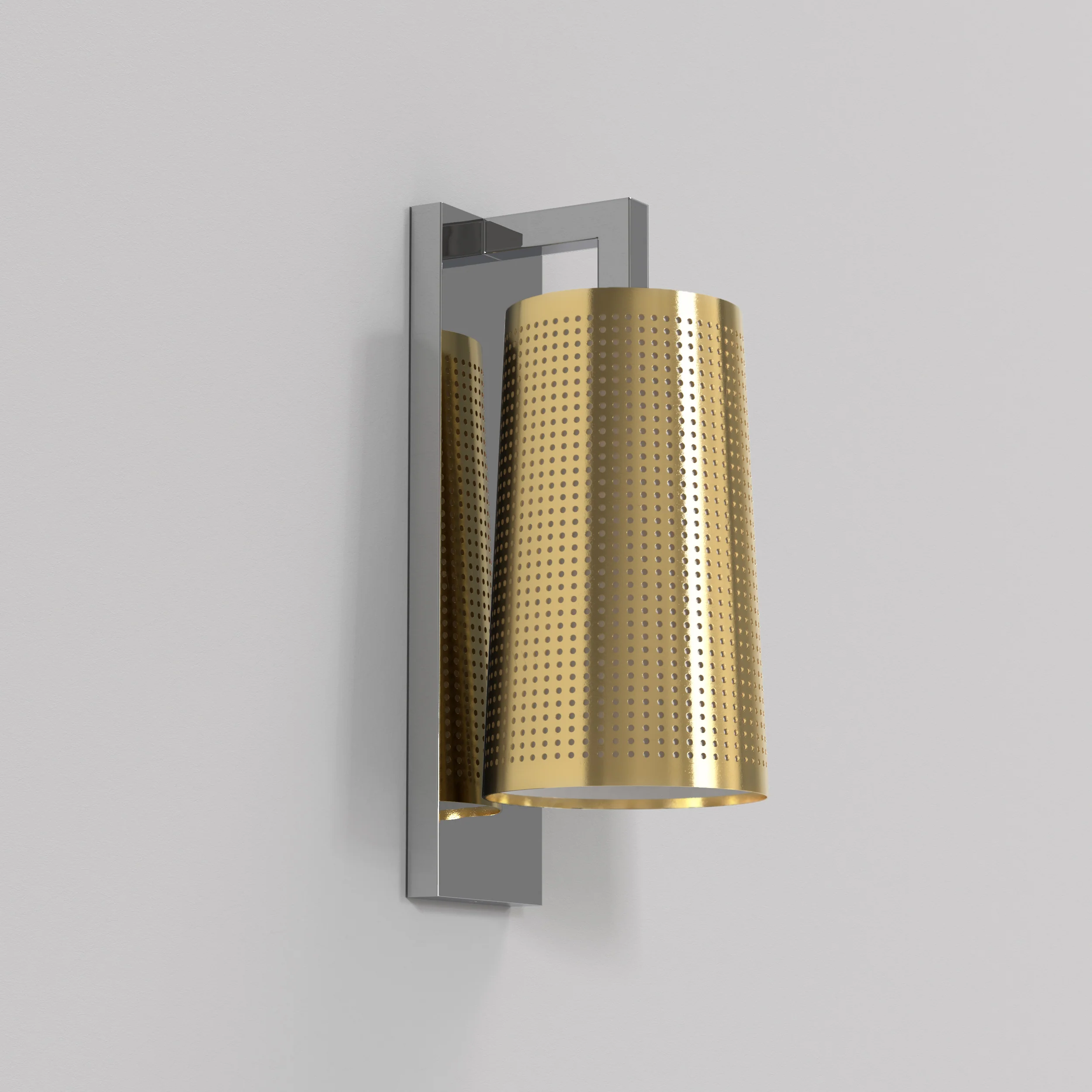 Cone 195 Shade- White/ Natural Brass - Image 14