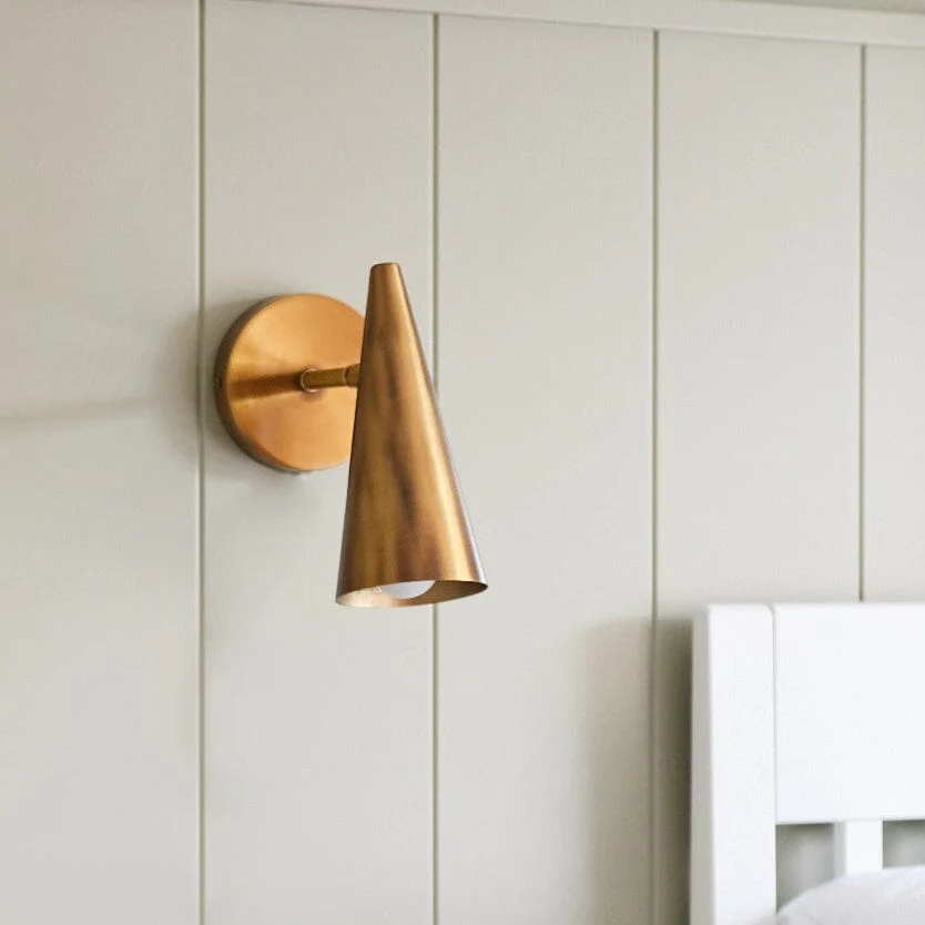Taormina Cone Wall Light- Brass Finish - Image 2