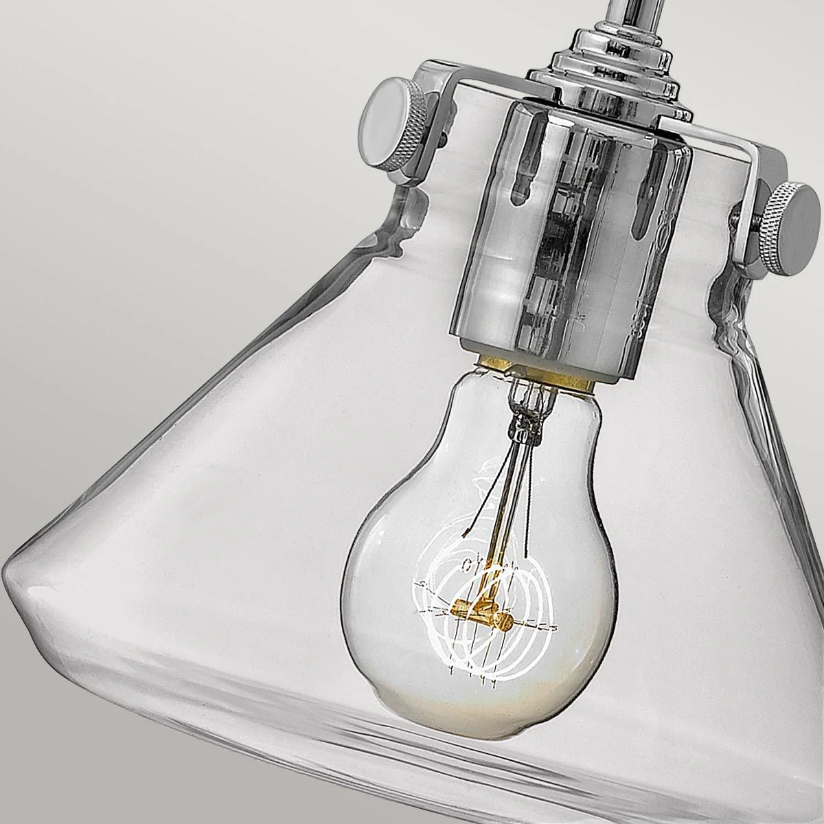Congress 1 Light Wall Light With Various Styles - Brushed Caramel/Chrome IP20 E27 - Image 10
