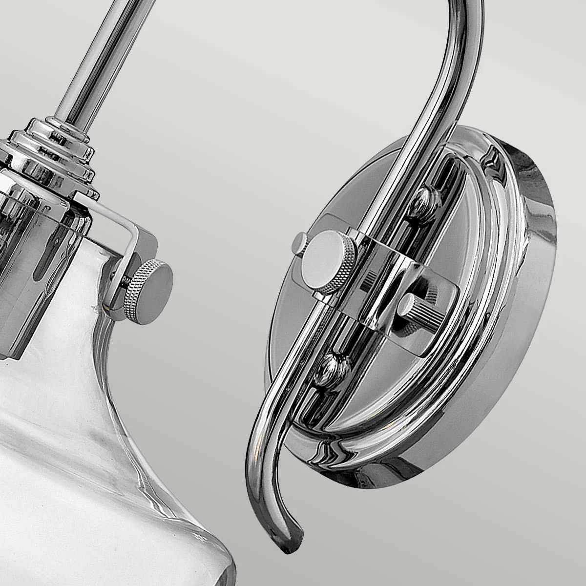 Congress 1 Light Wall Light With Various Styles - Brushed Caramel/Chrome IP20 E27 - Image 11