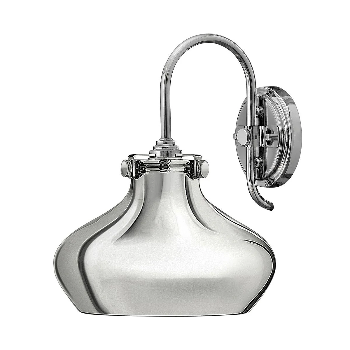 Congress 1 Light Wall Light With Various Styles - Brushed Caramel/Chrome IP20 E27 - Image 4