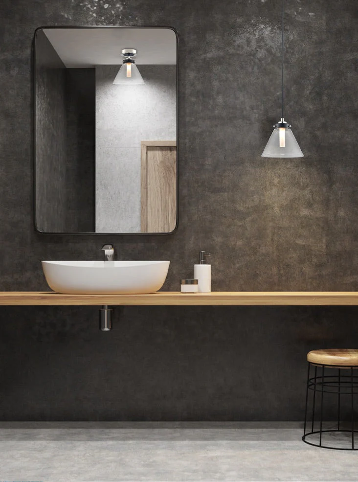 Conika Flush Fitting IP44 - Matt Black And Polished Nickel/Aged Brass - Image 3