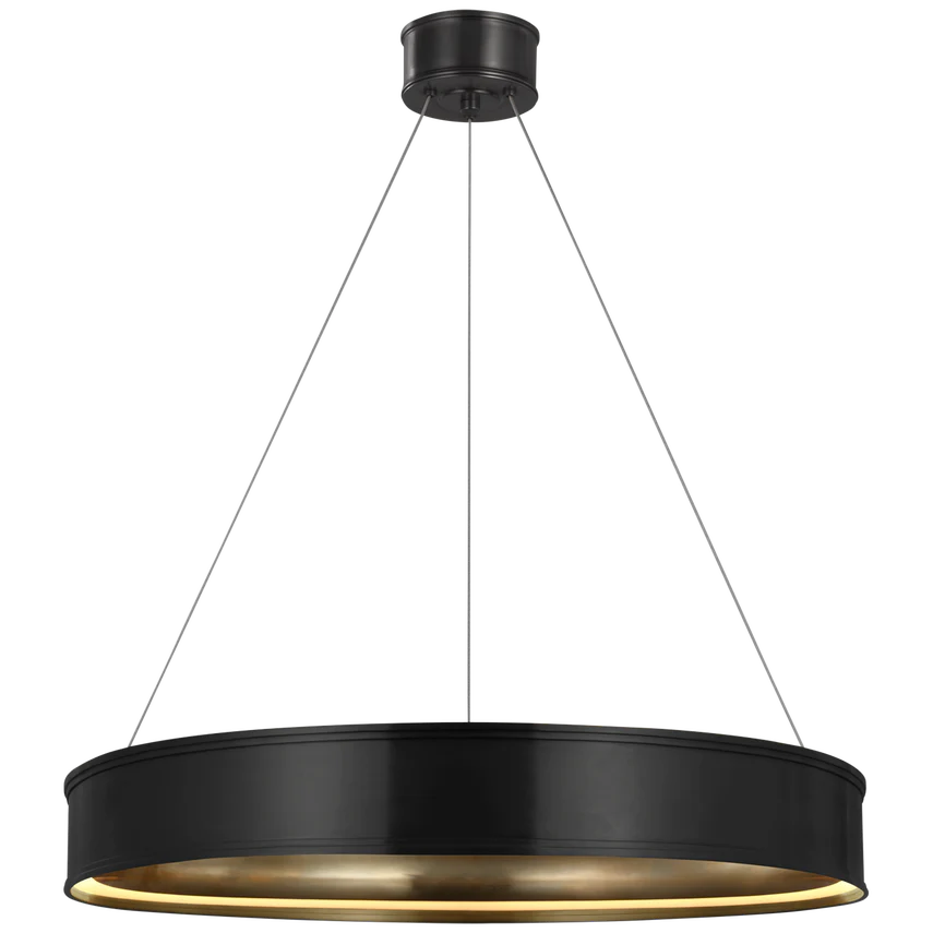 Connery Brass/Bronze LED Ring Pendant - Various Sizes - Image 4