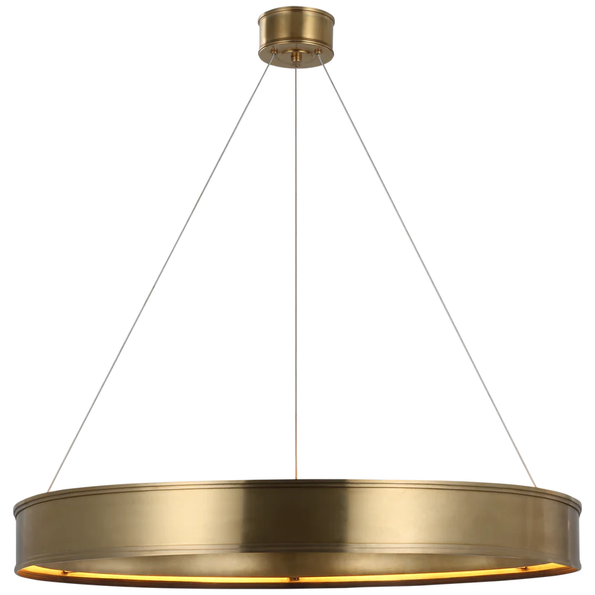 Connery Brass/Bronze LED Ring Pendant - Various Sizes - Image 5