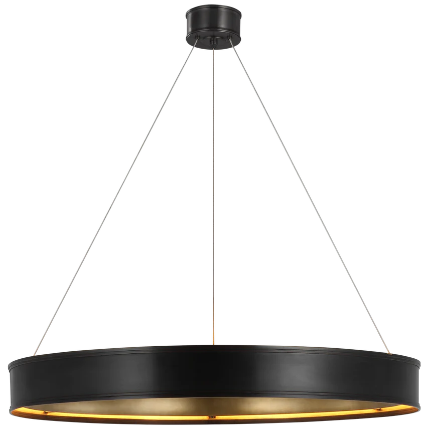 Connery Brass/Bronze LED Ring Pendant - Various Sizes - Image 6