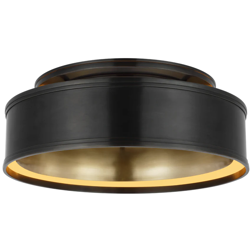 Connery LED Flush Mount - Brass/Bronze - Image 2