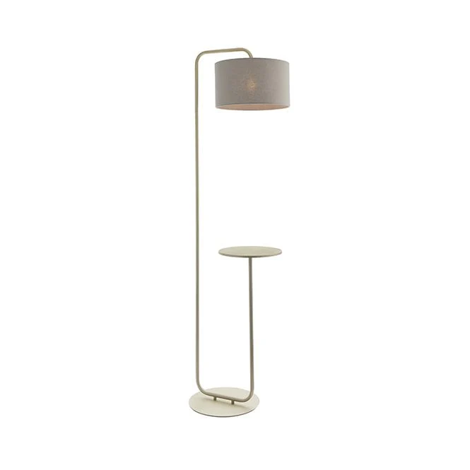 Constance 1Lt Floor Lamp with Table - Black/Champagne - Image 4